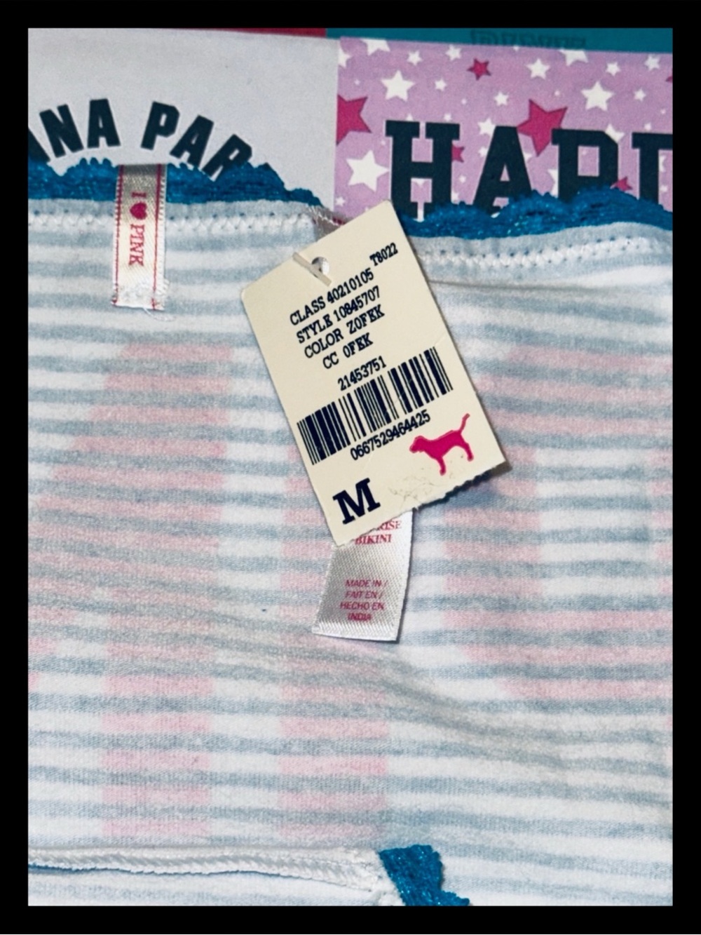💕🩵RESERVED🩵ⓅⒾⓃⓀ ⓋⓈ Y2K/RARE/HTF Extra Low Rise Bikini Panties ✨NWT✨💕 - Picture 4 of 5